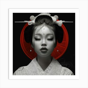 Geisha Art Print