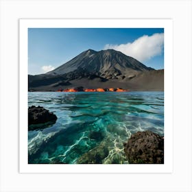 Lava Lake Art Print