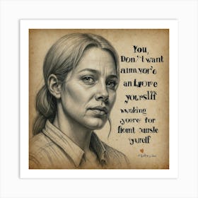 You Don'T Want To Be A Worse Person Art Print