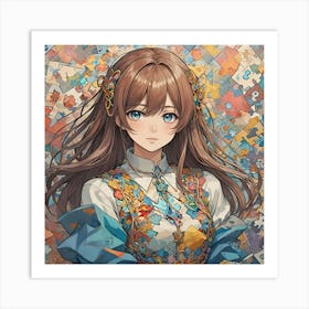 Puzzle Princess Art Print