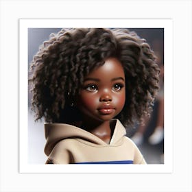 Afro-American Girl Art Print