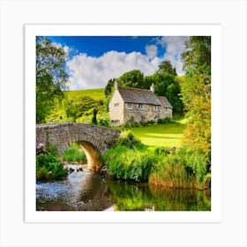 Cotswold Stone Bridge Art Print