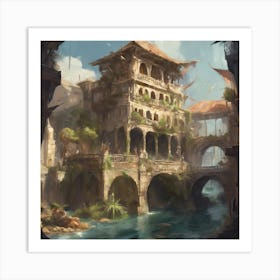 Fantasy City 107 Art Print