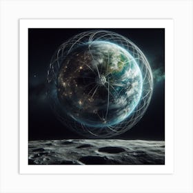 Earth In Space 40 Art Print