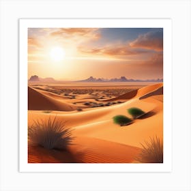 Desert Landscape 109 Art Print