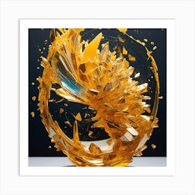 Golden Sphere Art Print