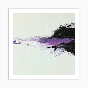 Purple Splatter Art Print