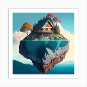 House On An Island Art Print