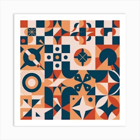 Abstract Geometric Pattern Art Print