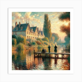 Boat On The River Art Print