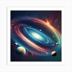 Galaxy - Galaxy Stock Videos & Royalty-Free Footage Art Print