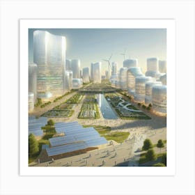 Futuristic Cityscape 5 Art Print