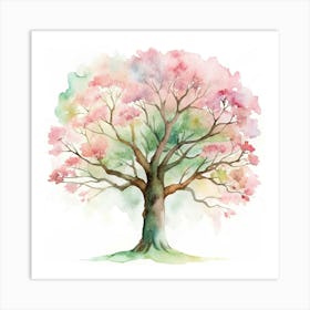 Watercolor Tree Art Print