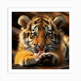 Tiger Cub 2 Art Print