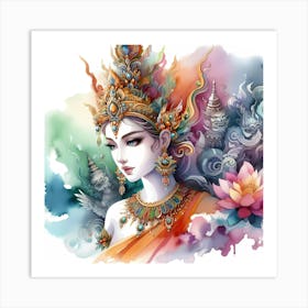 Thai Buddha Art Print