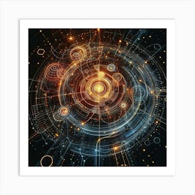 Futuristic Abstract Design Art Print