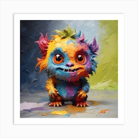 Splatter Monster Art Print