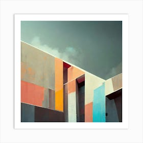 Building Abstract  Art Print