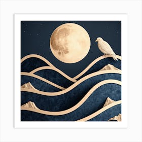 Full Moon In The Sky Art Print