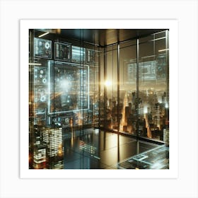 Futuristic Cityscape 30 Art Print