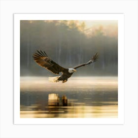 Bald Eagle In Flight Art Print