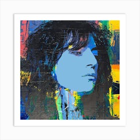 Patti Smith Pop Art Square Art Print