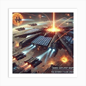 A Futuristic Science Fiction Depiction Of Ignis Ca Dominance Art Print