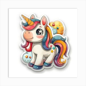 Unicorn Sticker 138 Art Print