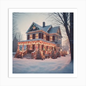 Christmas House 97 Art Print