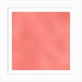 Coral Pink Glass Art Print