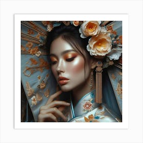 Chinese Beauty Art Print