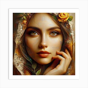 Portrait Of A Woman 1 Art Print