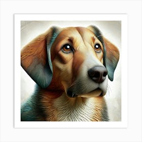 Portrait Of A Dog 5 Art Print