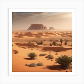 Desert Landscape 105 Art Print