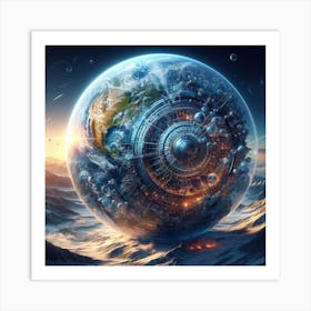 Futuristic Earth 6 Art Print