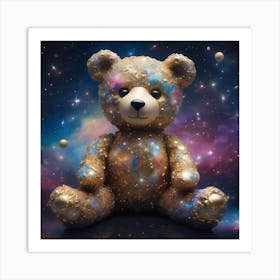 Galaxy Teddy Bear 2 Art Print