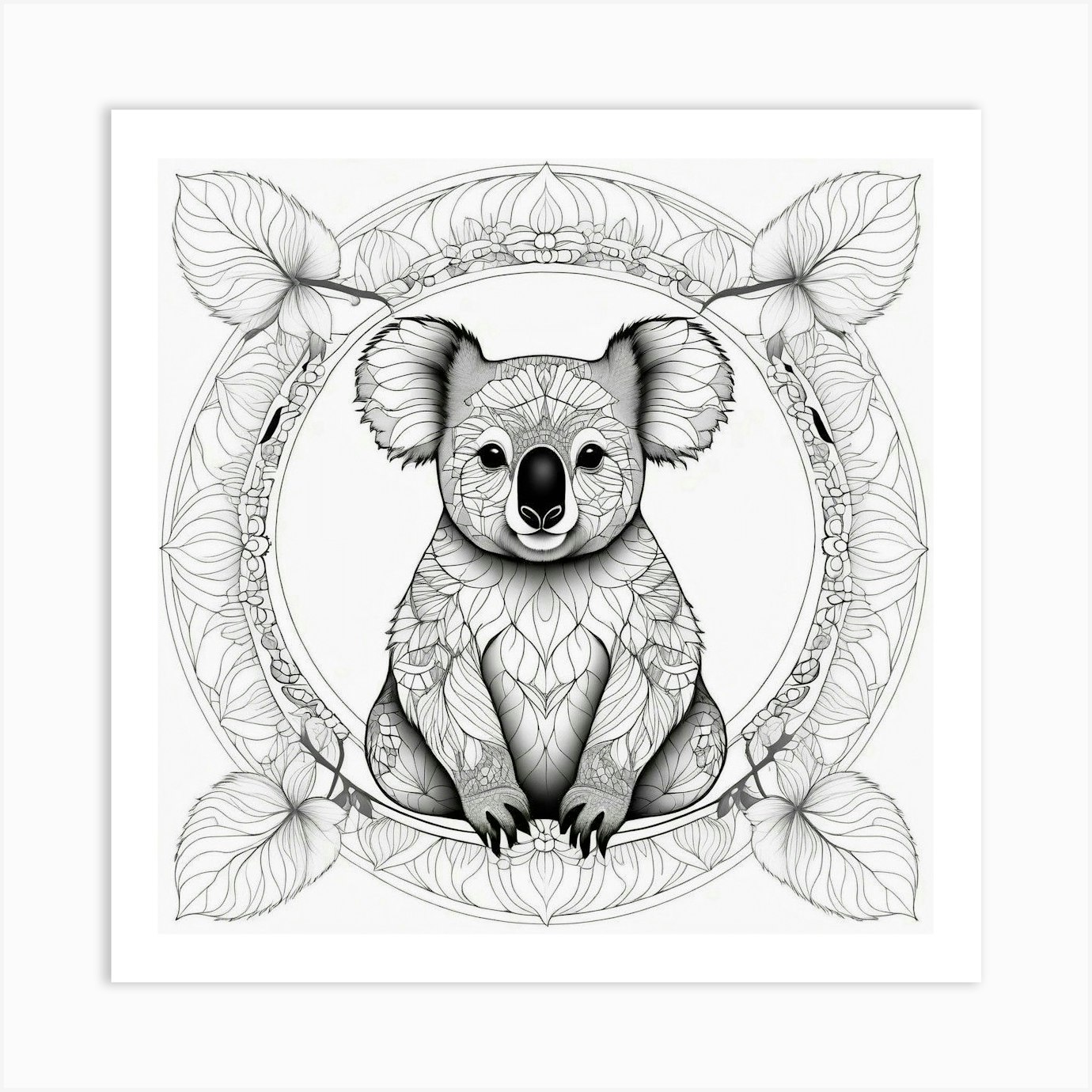 koala coloring page coloring