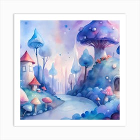 Watercolor Fairytale Art Print