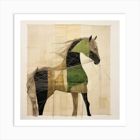 Abstract Equines Collection 15 Art Print