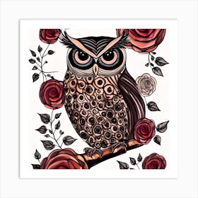 Lovely Owl Art Print