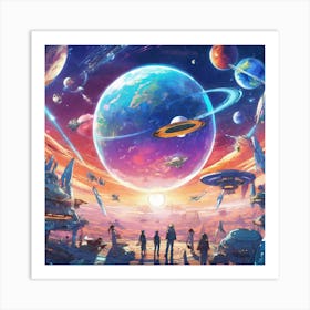 Space Aliens Art Print