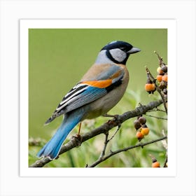 Blue-Winged Tit 4 Art Print