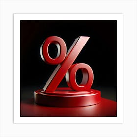 Percentage Sign 1 Art Print