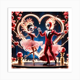 Lover's Celebrating Art Print