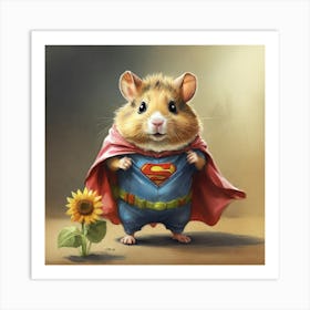 Super Hamster 2 Art Print