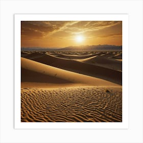 Sunset In The Desert 10 Art Print