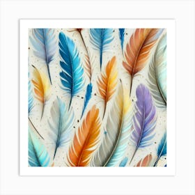 Feathers Ornate Art Print