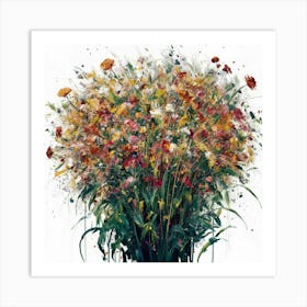 Flowers In A Vase 3 Art Print