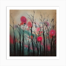 Floral Painted Beauty Art Print