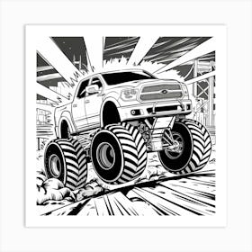 Monster Truck 1 Art Print